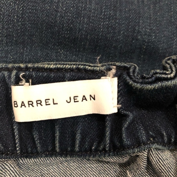 FRAYED JEANS/ NWT/ Frayed Denim
Barrel Straight-Leg Jeans / Dark Blue/size 10/30 - Picture 8 of 16